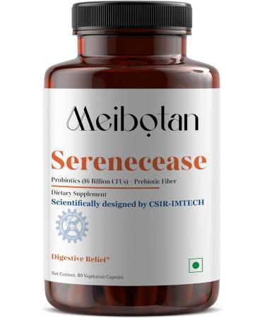 MEIBOTAN Serenecease Probiotics Diarrhoea Management Supplements Scientifically Designed by CSIR-IMTECH Control Diarrhoea Management 30 Veg Capsule (Men & Women) - Buy Online on GoSupps.com