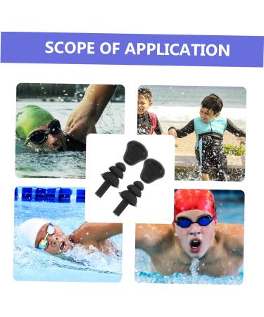 FRCOLOR Silicone Earbuds for Swimming & Sleeping - Noise Reducing Waterproof Travel-Friendly | 2 Pairs Light Grey - Buy Online on GoSupps.com