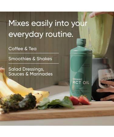 Sports Research Organic MCT Oil Unflavored - 32 fl oz (946 ml) | Pure Coconut Oil Energy Boost - Buy Online on GoSupps.com