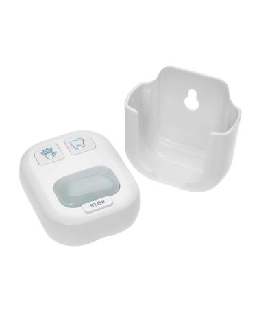 TFA Dostmann 38.2046.02 Wash and Toothbrush Timer for Hygienic Cleaning of Hands/Teeth Suitable for Children and Adults No Drilling Required White L 57 (63) x B 29 (33) x H 71 (72) mm