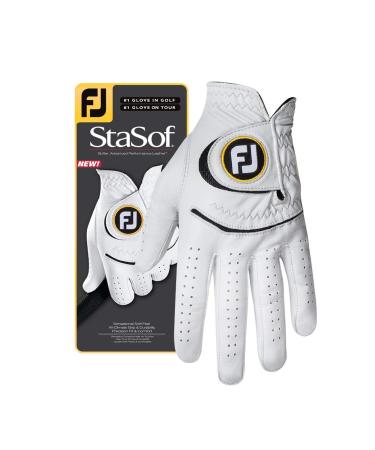 FootJoy Men's StaSof Golf Glove (White) White Large Left