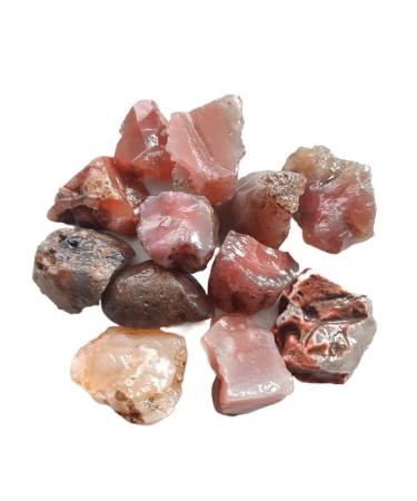 Natural Crystal Rough 1pc/100g Natural Red Agate Stone Fish Tank Decoration Raw Material of Agate Chalcedony Body Raw Gemstone Specimen Collection Gift (Color : 1pcs Size : 1.5-3cm) 1.5-3cm 1pcs