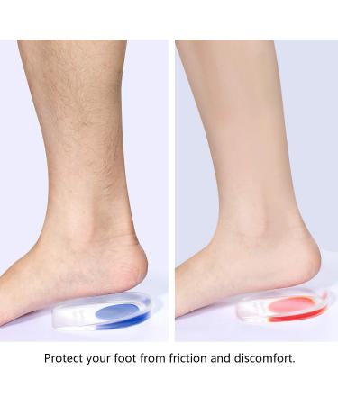 Siismi Gel Insoles for Men - 3 Pairs Heel Support & Achilles Tendon Relief - Plantar Fasciitis Heel Cup Pads - Buy Online on GoSupps.com