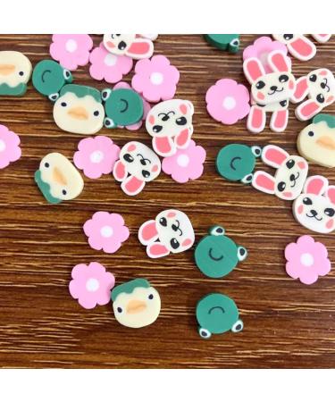 RT 50g Rabbit Duck Frog Flower Slice Polymer Hot Clay Sprinkles for Crafts Making DIY Nail Art Decoration Slime Filling Accessories Y425 (Color : Mixed) - Buy Online on GoSupps.com