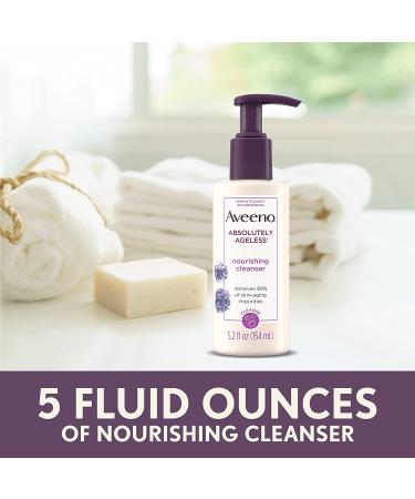 Aveeno Absolutely Ageless Nourishing Daily Facial Cleanser - Blackberry Extract - 5.2 fl. oz - Buy Online on GoSupps.com