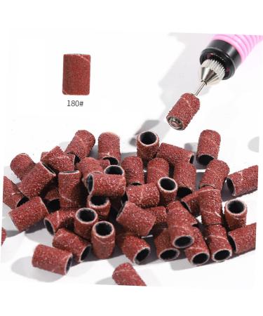 Housoutil Manicure Tools Professional Faux Nails Nail Care Tools Nail+polish Nail Balm Nail Drill Sanding Ring Durable Nail Tool Replaceable Abrasive Belt Polisher Grinding Ring Sand Circle medium Brown - Buy Online on GoSupps.com