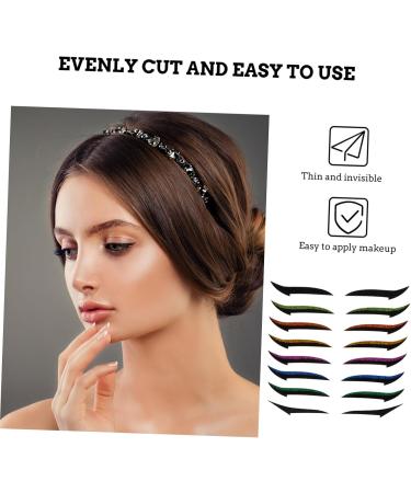 PLAFOPE 72 Pairs Glitter Eyeliner Reusable Eyeliner Sticker Instant Eyeliner Stickers Double Side Tape - Buy Online on GoSupps.com