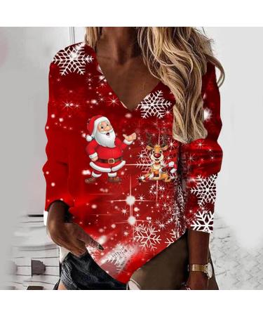 Shop Women's Christmas Sweater - Rudolph Reindeer & Santa Claus Hooded Cashmere Sweatshirt - Perfect Holiday Apparel - Buy Online on GoSupps.com