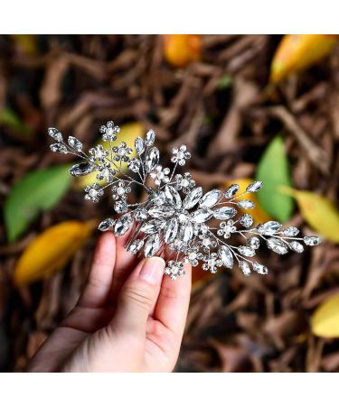 Unicra Bridal Wedding Hair Comb | Crystal Rhinestone Hair Accessories for Women - Elegant Bridal Hairpieces - Buy Online on GoSupps.com