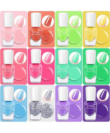 ETYJO 12 Colors Nail Polish Set for Kids Y-Girls Nail Varnish - Buy Online on GoSupps.com