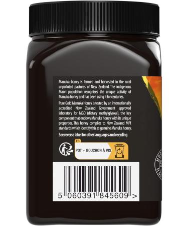 Certified Pure Gold Premium Manuka Honey 525+ MGO - 500g (Pack of 1) - Buy Online on GoSupps.com