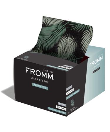 Fromm Color Studio Pop Up Hair Foil in Palms Leaves Pattern  5 x 11 Embossed Aluminum Foil Sheets  Hair Foils For Highlighting and Coloring - 500 Foil Sheets