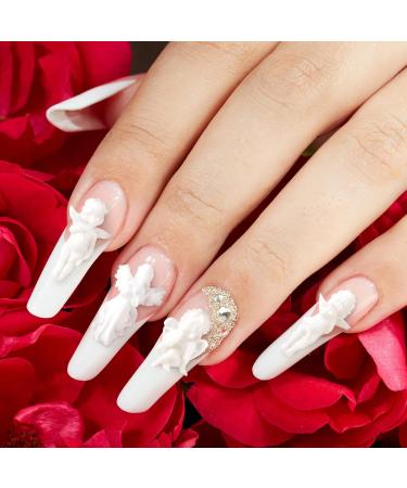 PAGOW 90PCS Retro Baroque 3D Embossed Angel Baby Nail Art Charms - Cute Cupid Designs for DIY Manicure Jewelry Decor - Women Nail Supplies - Buy Online on GoSupps.com