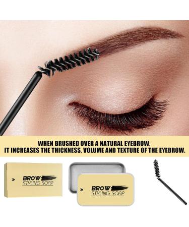 4 Pack Eyebrow Soap Eyebrow Wax Brow Soap Long Lasting Eyebrow Gel Clear Waterproof Brows Styling Soap Kit Natural Eyebrow Makeup for Women 16 g (Pack of 4) - Buy Online on GoSupps.com