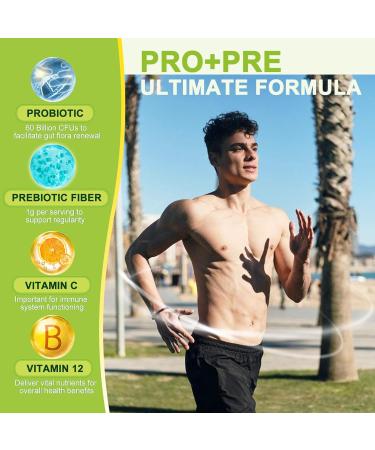 NATURE TARGET Prebiotic Fiber Supplement with 60 Billion Probiotics for Digestive Health - Prebiotics and Probiotics for Women & Men Regularity Supports Occasional Constipation - 120 Veggie Capsules 120 Count (Pack of 1) - Buy Online on GoSupps.com