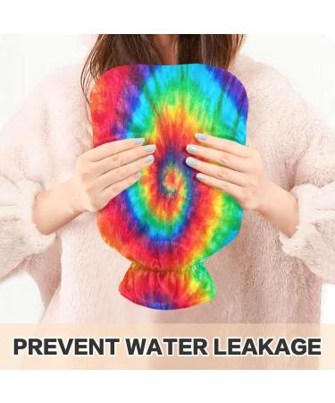 Spiral Tie Dye Hot Water Bottle - 1L Heat Bag for Pain Relief & Warm Compress | International Shipping - Buy Online on GoSupps.com