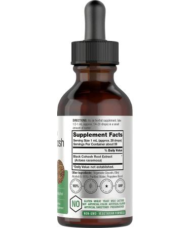 Black Cohosh Root Tincture 2 fl oz | Vegetarian Liquid Extract | Gluten Free - Buy Online on GoSupps.com