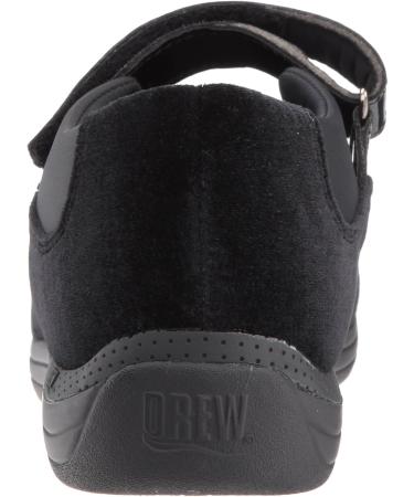 Drew Rose Women's Cushioned Mary Jane Shoes - 9 Wide Black Velvet | Comfortable & Stylish International Shipping - Buy Online on GoSupps.com