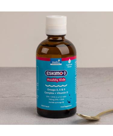 Eskimo-3 Healthy Kids Fish Oil - Nutri Advanced Tutti Frutti 210ml (Pack of 1) - Buy Online on GoSupps.com