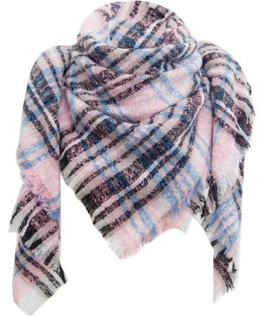 High Quality Triangle Cashmere Scarf for Women - Large Pink Winter Scarf for All Seasons - Buy Online on GoSupps.com