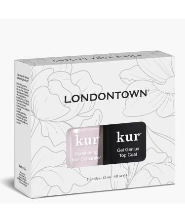 LONDONTOWN kur Pink Conceal & Go Duo Set Includes Pink Nail Illuminating Concealer & Gel Genius Top Coat - Buy Online on GoSupps.com