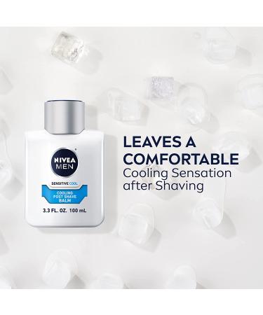 Nivea Men Sensitive Cooling Post Shave Balm - Soothing 3.3 fl oz (100 ml) for Irritation Relief - Buy Online on GoSupps.com