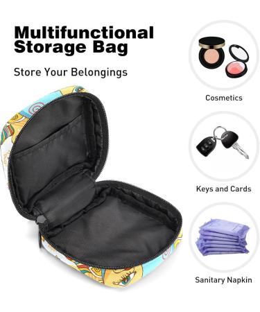 Buy Women's Bonds Storage Pocket Stillpad Waller - Abstract Art Sun Portable Period Kit Bag for Girls | International Shipping Available - Buy Online on GoSupps.com