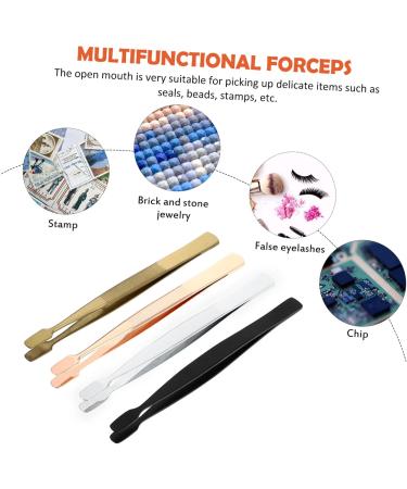 Adocarn 12 Pcal Philatelic Tweezers | Rustproof Steel Stamp Tongs - 3pcs | Perfect for Collecting Stamps - Buy Online on GoSupps.com