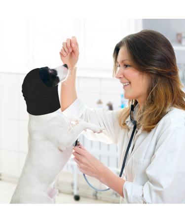 Dog Snood & Ear Protector | Noise Protection Hoodie for Dogs & Cats - M Black - Buy Online on GoSupps.com