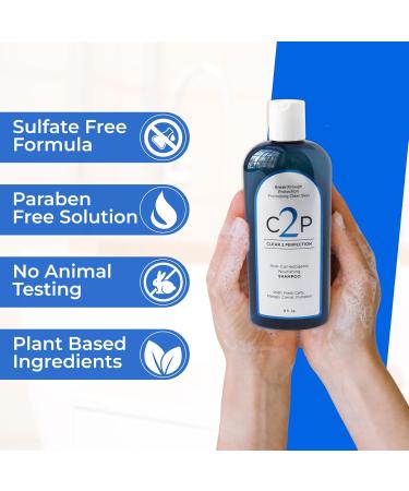 Non-Comedogenic Clear 2 Perfection Shampoo | Sulfate & Paraben-Free | Healthy Skin & Hair | Esthetician Formulated - Buy Online on GoSupps.com