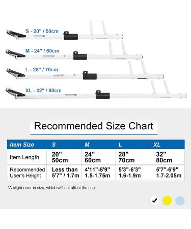 Long Handle Toenail Clippers for Seniors & Overweight Patients - 4mm Wide Jaw Opening, Easy Reach Toe Nail Clipper for Thick Toenails - Crystal White (20 / 50cm) - Buy Online on GoSupps.com