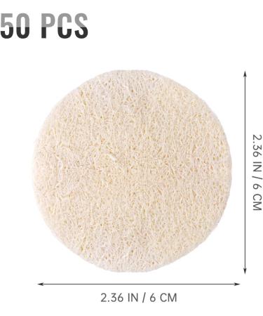 Frcolor 50 Pcs Loofah Face Pads | Exfoliating Sponges for Makeup Removal and Facial Scrub | Reusable Soft Skin Care Pads - Buy Online on GoSupps.com