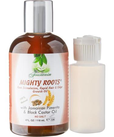 FOUNTAIN Mighty Roots Hair Oil for Damaged, Receding Edges, Bald Spots & Thinning Hair - 4 Fl Oz - Buy Online on GoSupps.com