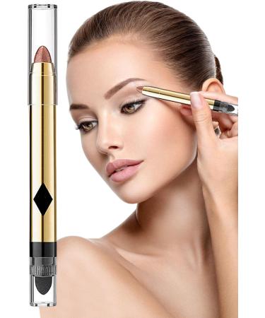 2-in-1 Pearlescent Eyeshadow Makeup | Double-Ended Pearlescent Cream Eye Shadow Pencil | Highlighter Makeup Stick Eye Shadow Stick Fine Eyeliner 05# - Buy Online on GoSupps.com