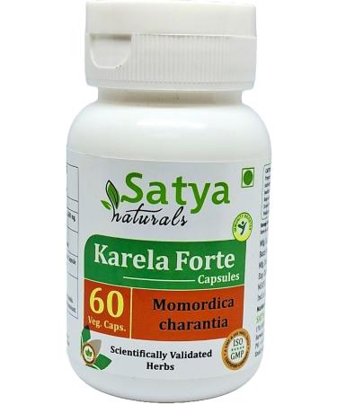 Bitter Melon Forte Capsule 500 mg. 60 Veg. Capsule | Karela (Momordica Charantia) Extract Capsules for Men and women | Ayurvedic Herbal Supplement/Remedies | 10:1 Forte (2 Bottles of 60 Capsules) 120 Count (Pack of 1) - Buy Online on GoSupps.com