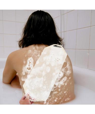 NOLITOY Exfoliating Back Scrubber | Nylon Body Scrub Towel with Handles for Deep Cleaning | International Shipping Available - Buy Online on GoSupps.com