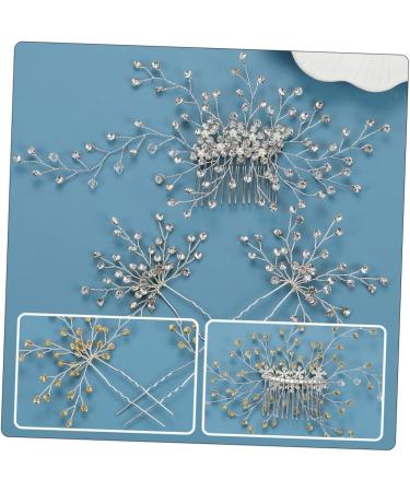 Angoily 1 Set Bridal Headwear Wedding Hair Pin Wedding Hair Decoration Pearl Hair Accessories Pearl Tiara Pearl Hair Clip Bridal Hair Accessories Zinc Alloy Comb Bride Diamond - Buy Online on GoSupps.com
