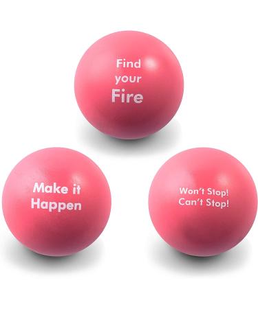 Pure Origins Motivational Stress Balls 6 Pack - Fidget Accessory for Stress Relief, Special Needs, Anxiety, ADHD, Autism - Coral - Buy Online on GoSupps.com