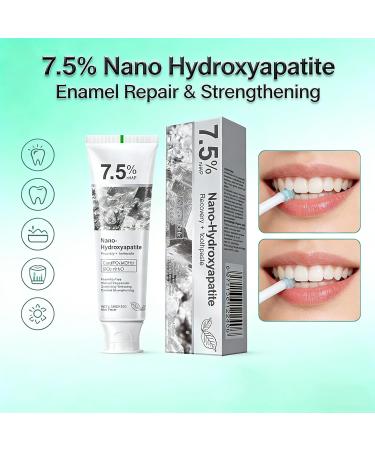 Hydroxyapatite Toothpaste 7.5% Nano Deep Cleaning Toothpaste for Advanced Enamel Protection Sensitive Relief Fluoride Free Effective Toothpastes with Fresh Mint (4.2 Fl Oz (Pack of 2)) - Buy Online on GoSupps.com