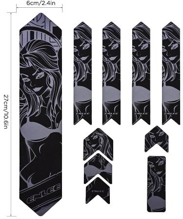 Bike Frame Protection Tape Set - Reflective Guard Stickers for Mountain, Road, and Off-Road Bicycles - Buy Online on GoSupps.com