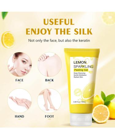 Gel Blanchiment Exfoliant Gommage Au Gel Exfoliant Blanchiment Gommant pour le Visage Gommage Hydratant Creme Blanchissante Visage 100ML - Buy Online on GoSupps.com