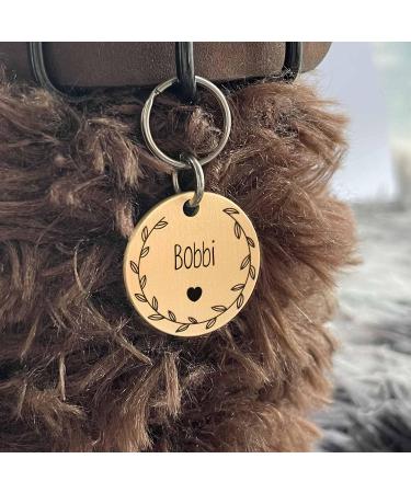 Corolla Elegance 316 Stainless Steel Dog & Cat ID Tags - Double-Sided Engraved Safe Edge Polishing - Perfect for Cat Flower Crowns - Buy Online on GoSupps.com