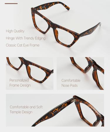 LADEESSE Oversized Reading Glasses for Women - 3 Pack Blue Light Blocking Computer Readers 1.5x Mix Color - Stylish Oprah Style Readers - Buy Online on GoSupps.com