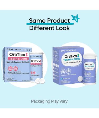 OraTicx Teeth & Gums Dental Probiotic - Oral Probiotics Supplement 8B CFU - Grape Flavor - Buy Online on GoSupps.com