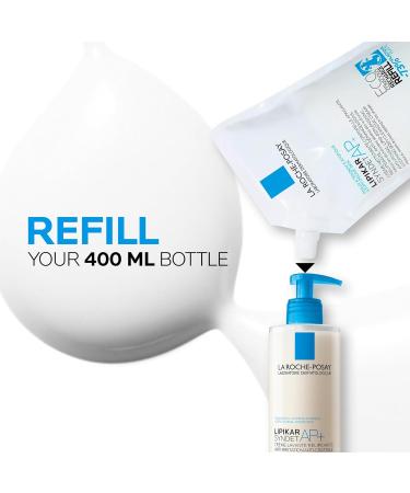 La Roche-Posay Body Wash & Refill Pack Lipikar Syndet AP+ Anti-Itch Body Wash For Eczema-prone Skin with Shea Butter & Niacinamide Fragrance Free Suitable for Sensitive Skin 400ml & Refill BUNDLE: 400mL & REFILL pack of 2 - Buy Online on GoSupps.com