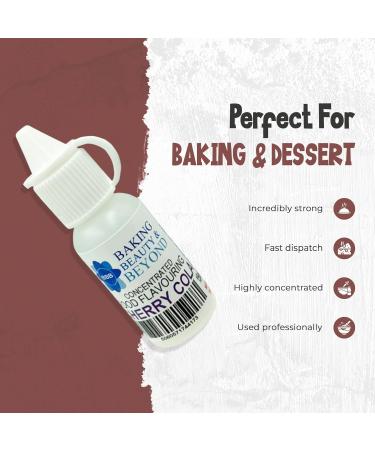 Baking Beauty and Beyond Concentrated Food Flavouring Oil - Dozen of Professional Quality Food Grade Flavouring Oil for Candy Making Baking Cooking Lip Balm and Lip Gloss - Cherry Cola (10ml) - Buy Online on GoSupps.com