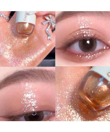 Bowling Liquid Eyeshadow Highlighter Silkworm Sparkly Bowling Eyeshadow | 0.05oz Eye Makeup Watery Texture Face Body Set Brighten Highlight Sritob 06 - Buy Online on GoSupps.com