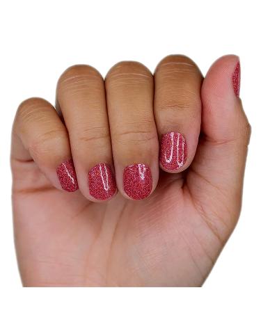 Color Street Cran-tastic Red Glitter Nail Polish Strips | Long-Lasting DIY Manicure - Buy Online on GoSupps.com