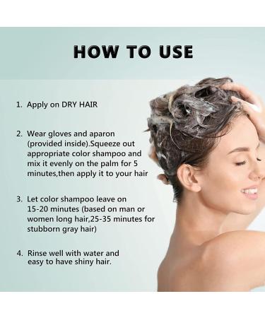 MOKERU Coconut Hair Dye Shampoo for Gray Hair 3 in 1 Shampoo for Men and Women Easy to Use and Long Lasting (Black) 500ml - Buy Online on GoSupps.com