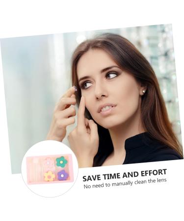 Gleavi 2er Box Invisible Pink Contact Lens Container | Portable Organizer for Lenses & Care Box - Buy Online on GoSupps.com